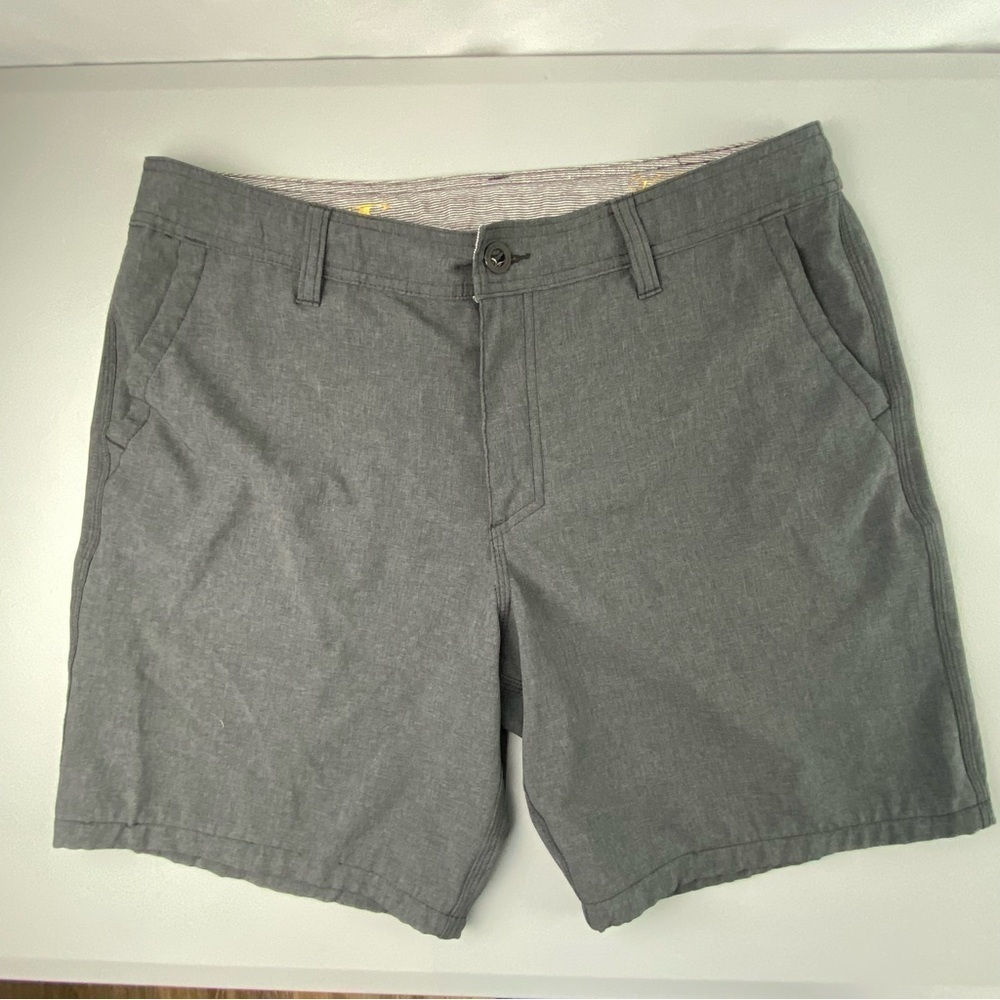 ONEILL Hybrid dark gray activewear performance shorts mens size 34